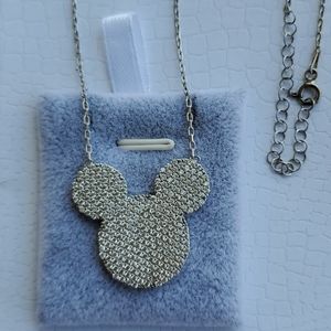 Silver necklace zirconia